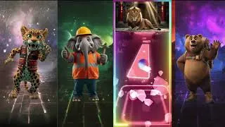 Thumbnail: Panther vs Elephant vs Lion vs Bear in Tiles Hop