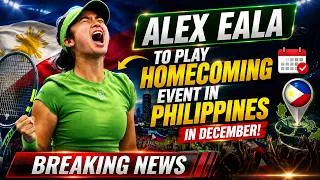 Thumbnail: Alex Eala to play homecoming event in Philippines in December