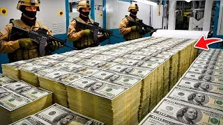 Thumbnail: How Money is Printed - 1$ & 10€ Bill - Inside Banknote factory