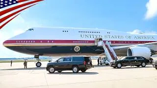 Thumbnail: Trump's New "Air Force One" First Flight – VC-25B Bridge (Boeing 747-8 Jet Qatar Gifted)