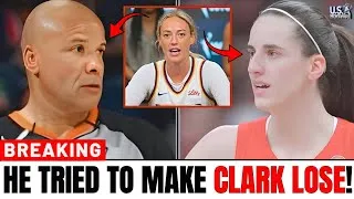 Thumbnail: Just Now: FILM EXPOSES This Ref CAUGHT SABOTAGING Caitlin Clark After She CALLS Him Out: IT'S OVER!