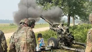 Thumbnail: Wisconsin ARNG Soldiers LF M119 Howitzer