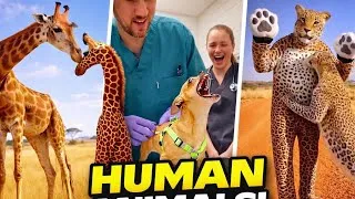 Thumbnail: When Humans Act Like Animals 🐾 (Unbelievable Moments!)