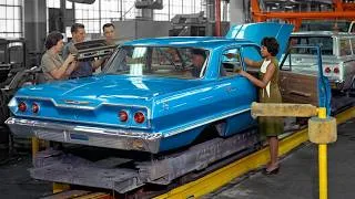 Thumbnail: Inside the Chevrolet plant in its heyday (now long closed) – 1960s Chevrolet Impala Assembly line