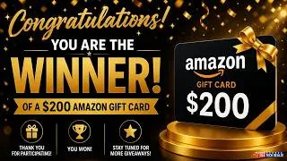 Thumbnail: $200 Amazon Gift Card Giveaway Winner Announcement (LIVE Random)