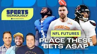 Thumbnail: Travis Kelce OVER on TDs? Texans win AFC? NFL futures to lock in now