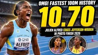 Thumbnail: Julien Alfred SHOCKS Jefferson-Wooden in 10.70 Photo Finish! | Zurich Diamond League 2026