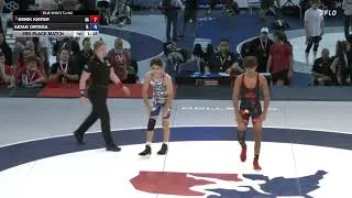 Thumbnail: 106 lbs JR Boys 3rd Place Match - USMC Junior Nationals | Derik Kiefer vs Aidan Ortega