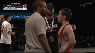 Thumbnail: 106 lbs JR Boys 1st Place Match - USMC Junior Nationals | Ty Martin vs Dakota Harmer