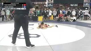 Thumbnail: 106 lbs JR Boys 5th Place Match - USMC Junior Nationals | Alex Huddleston vs Aidan Ortega