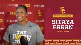 Thumbnail: USC WBB Forward Sitaya Fagan | 2026 Summer Media Availability