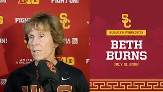 Thumbnail: USC WBB Associate HC Beth Burns | 2026 Summer Media Availability
