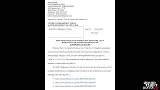Thumbnail: GTA: VI® | US Dis. Ct | S Dis. of NY | Subpoena to X Corp. | Infringement/GTA: VI Footage