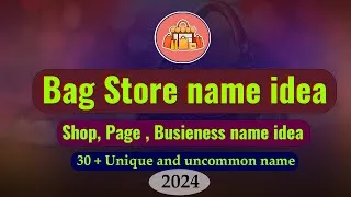 Thumbnail: Bag Business name idea. Bag business Shop store page name idea list. Bag shop names.