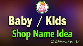Thumbnail: kids shop name ideas. Child newborn store business name idea. baby bath & care bow shop name