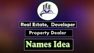 Thumbnail: Construction and Real Estate group company name idea. Real Estate brand name ideas list.
