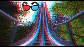 Thumbnail: 3D Glasses Roler coster Red and Blue Amazing roller coaster adventure ride...