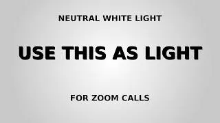 Thumbnail: Use This as a Neutral White Light (Fix Your Zoom Lighting Instantly)