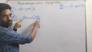 Thumbnail: Transmission Line Equations Explained in Telugu 