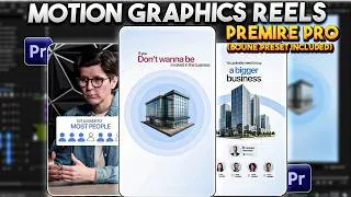 Thumbnail: Create Viral Motion Graphics Reels with Bounce Text in Premiere Pro | Complete Guide