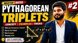 Thumbnail: Learn Pythagorean Triplets in 5 Minutes | Maths Shortcut Pythagorean Triplets Explained || part #2
