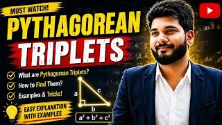 Thumbnail: Learn Pythagorean Triplets with Easy Formula & Examples ||  सभी ट्रिपलेट्स याद करने की आसान ट्रिक