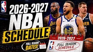 Thumbnail: NBA 2026-27 Schedule RELEASED! New York Knicks Title Defense Begins! 😱🏀