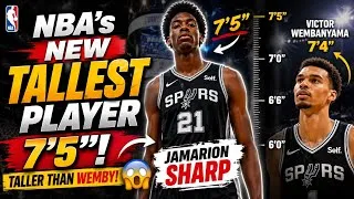 Thumbnail: NBA’s NEW TALLEST PLAYER Is 7’5”! (Taller Than Wemby) 😱🏀