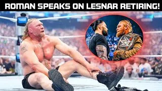 Thumbnail: Roman Reigns EMOTIONAL After Brock Lesnar OFFICIALLY Retires From WWE! 😱🔥