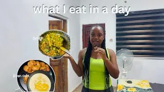 Thumbnail: what I eat in a day as a Nigerian Intern Nurse (simple Nigerian recipes)