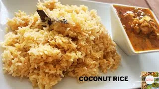 Thumbnail: Coconut Rice  Recipe / Flavored Rice / Kobbari Annam / South Indian  flavored Rice/ కొబ్బరి అన్నం