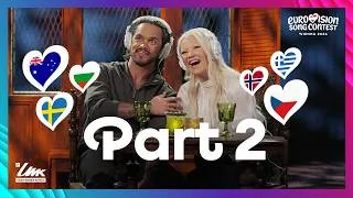 Thumbnail: Linda Lampenius and Pete Parkkonen react to 2026 Eurovision songs // PART 2 🎤