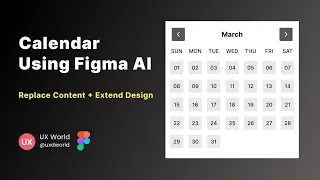 Thumbnail: Design a PROFESSIONAL Calendar in Minutes with Figma AI | Figma Tutorial