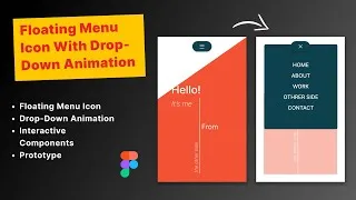 Thumbnail: Floating Menu Icon with Drop-Down Animation in Figma | Figma Tutorial