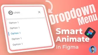 Thumbnail: Dropdown Menu Animation with Component In figma | Figma Tutorial