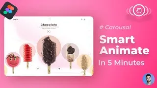 Thumbnail: Carousal Animation Figma | Smart Animation Figma Tutorial | Drag Triggers