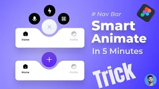 Thumbnail: Navigation Hover Effects in figma | Smart Animate Figma | Figma Trick & Tutorial