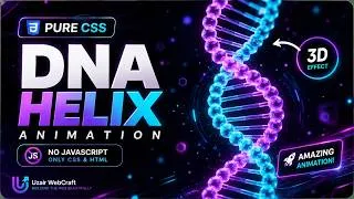Thumbnail: DNA Helix Animation in Pure CSS | 3D Rotating Double Helix No JavaScript!