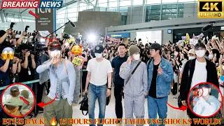 Thumbnail: 🔥1 Minute Ago! BTS Returns to Korea—Kim Taehyung, SUGA, RM, Jimin & Jin Shock World! 😱