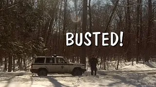 Thumbnail: KLR Snow FUN - BUSTED By a Park Ranger