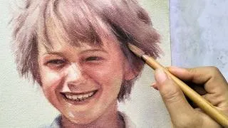 Thumbnail: Learn Watercolor Portrait Painting | Beautiful Kid's Face Tutorial