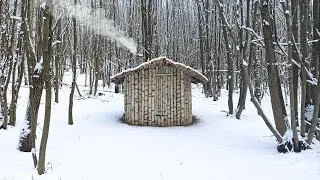 Thumbnail: Winter Off-Grid Camping in a Hidden Survival Shelter in a Snowy Forest | Off-Grid Living