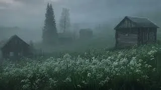 Thumbnail: Lonely Cabins on a Misty Hillside | Heavy Rain and Distant Thunder Sounds for Deep Sleep