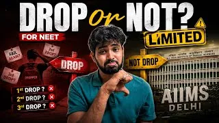 Thumbnail: 1st, 2nd or 3rd DROP? Here’s the Reality | NEET 2027