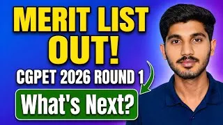 Thumbnail: CGPET 202 Merit List Released ✅ Here's What You Must Do Next
