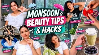 Thumbnail: Monsoon Self-Care Tips ☔ | Hair, Skin & Hygiene Routine