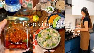 Thumbnail: A Cozy Day in My Indian Kitchen 🇮🇳 | ASMR Lunch Cooking Vlog 🤍 | Slow Living Diaries 🌸