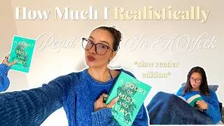 Thumbnail: A Realistic Week of Reading as a Slow Reader📚✨