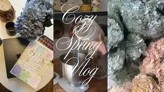 Thumbnail: a rainy spring day at home: spring bucket list, cozy hobbies, springtime vlog
