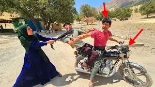 Thumbnail: Stolen Motorbike Turns Everything Upside Down! Azra vs Isaac 😱🔧🚨